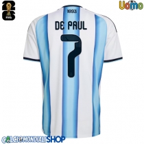 Maglie da calcio Argentina Rodrigo De Paul #7 Prima Maglia Mondiali 2026  Manica Corta